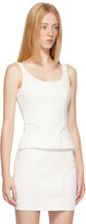 Thumbnail for your product : Dion Lee Off-White Contour Rib Corset Tank Top