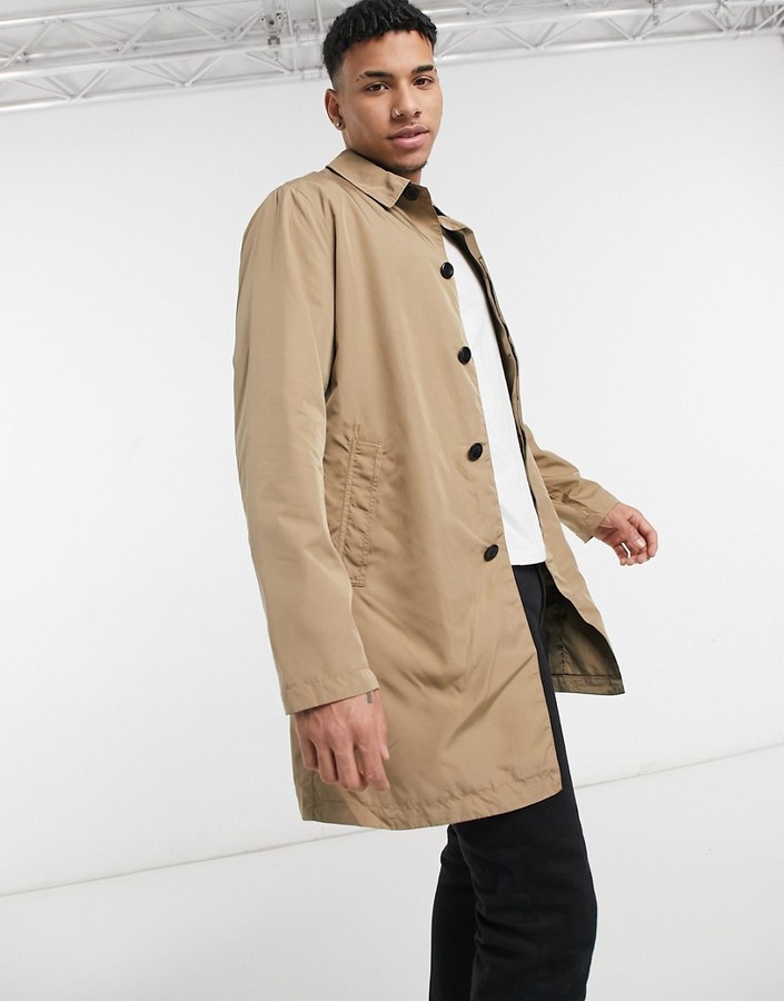 Selected felix trench in sepia brown - ShopStyle