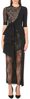 Thumbnail for your product : Alessandra Rich Lace drape long-length gown