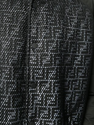 Fendi FF reflective motif bomber jacket - ShopStyle
