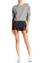 Thumbnail for your product : Blank NYC Denim Black Fishnet High Rise Shorts
