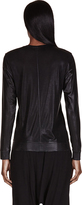 Thumbnail for your product : Helmut Lang Helmut Black Coated Crewneck Sweater