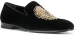 Thumbnail for your product : Alexander McQueen feather embroidered loafers