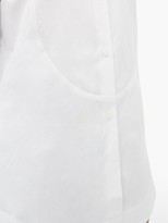Thumbnail for your product : Sara Lanzi Bib-panel Cotton-canvas Shirt - White