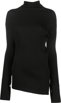 Eudon Choi Asymmetric Mock-Neck Sweater