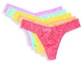 Thumbnail for your product : Hanky Panky Plus Size 5-Pack Original-Rise Lace Thongs