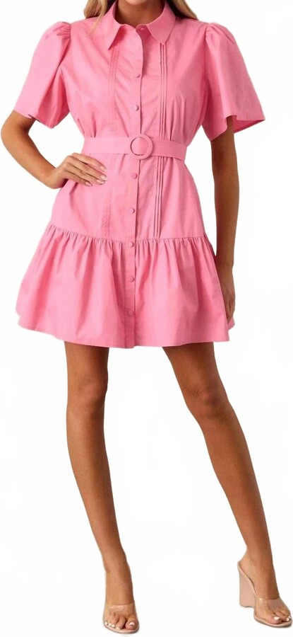 Prosperina Fairfax Mini Dress In Pink