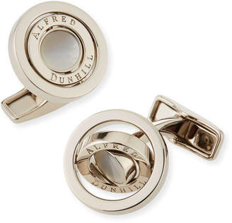 Dunhill Gyro Cuff Links with Mother of Pearl