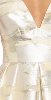 Thumbnail for your product : Lela Rose Jacquard V Neck Dress