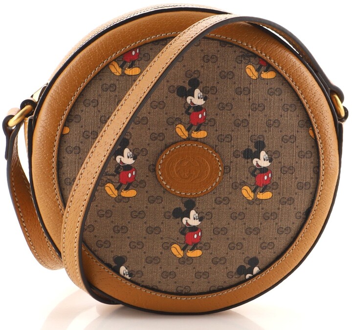 GUCCI Mickey Mouse Round Shoulder Bag, Women's Fashion, Bags