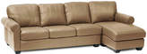 Thumbnail for your product : Asstd National Brand Asstd National Brand Leather Possibilities Roll-Arm 2pc. Left-Arm Sofa/Chaise Sectional