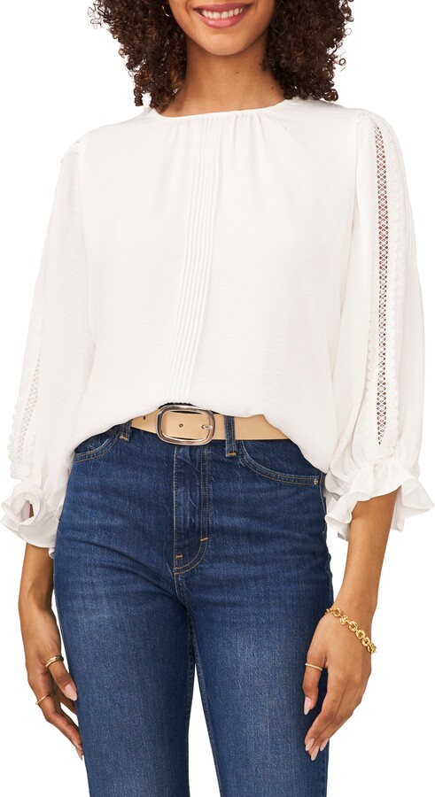 Vince Camuto Pleated Top | Shop the world's largest collection of 