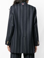 Thumbnail for your product : Thom Browne Shadow Stripe Narrow Sack Jacket