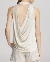 Thumbnail for your product : Halston Top - Sleeveless Mock Neck Back Cowl