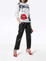 Thumbnail for your product : Moschino Wool sweater with face and logo
