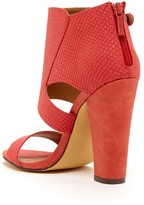 Thumbnail for your product : Michael Antonio Jace Snakeskin Chunky Heel
