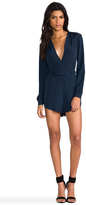 Thumbnail for your product : Finders Keepers Game Plane Long Sleeve Playsuit