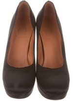 Thumbnail for your product : Lanvin Satin Round-Toe Pumps