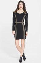 Thumbnail for your product : Kensie Embellished Colorblock Ponte Sheath Dress