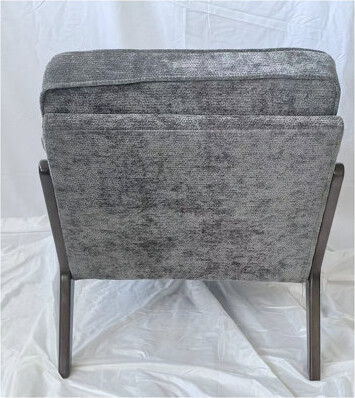 Mercer41 Mid-Century Living Room Chair Single Fabric Cushioned Modern Armchair with Lumbar Pillow and Straight Wood Armrests Accent Chair for Living Room Be