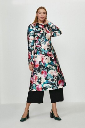 Coast Floral Jacquard Trench Coat