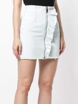 Thumbnail for your product : MSGM ruffle denim miniskirt