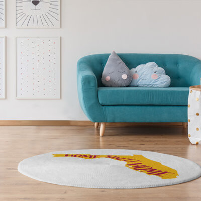 East Urban Home Home Sweet Florida Poly Chenille Rug