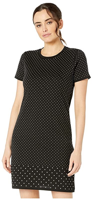 michael kors black shirt dress