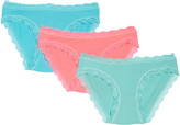 Thumbnail for your product : Stripe & Stare Neon Pastels 3-Pack Briefs