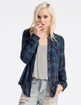 Thumbnail for your product : Full Tilt Billy Womens Boyfriend Flannel Shirt
