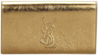 Saint Laurent \N Gold Patent leather Clutch bags