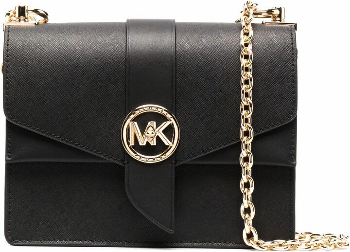 MICHAEL Michael Kors Black Parker Medium Shoulder Bag in Leather Woman -  ShopStyle