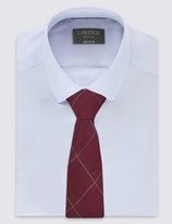 Thumbnail for your product : Marks and Spencer Wool Rich Pow Checked Tie