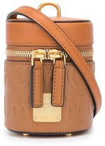 Thumbnail for your product : MCM Debossed Calf Leather Logo Mini Bag