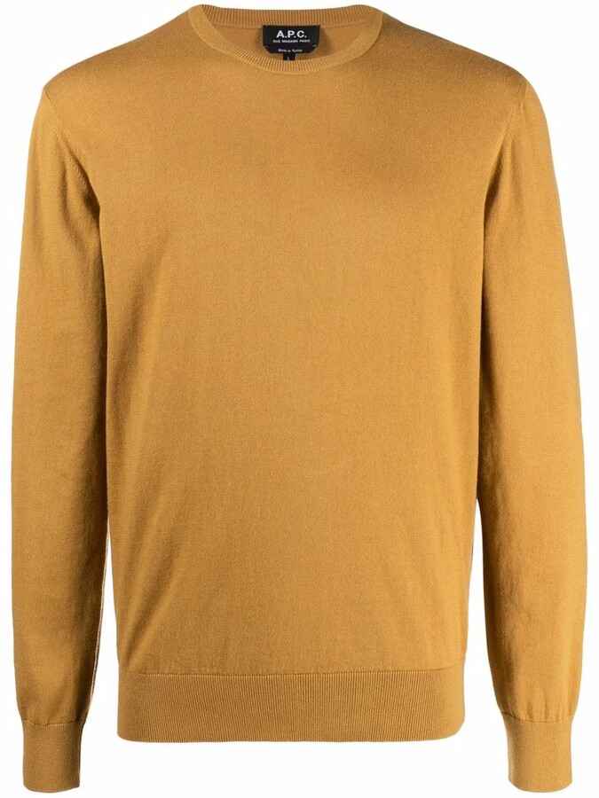 Mustard sweatshirt men Clearance