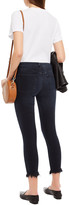 Thumbnail for your product : DL1961 Florence Cropped Frayed High-rise Skinny Jeans