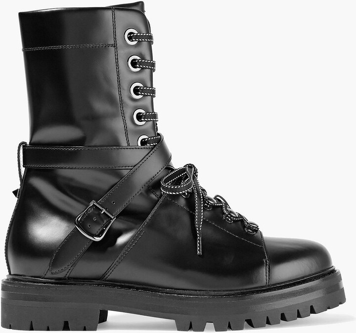 Valentino Garavani Leather combat boots