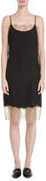 Thumbnail for your product : Robert Rodriguez Slip Camisole Dress W/ Lace Detail, Black