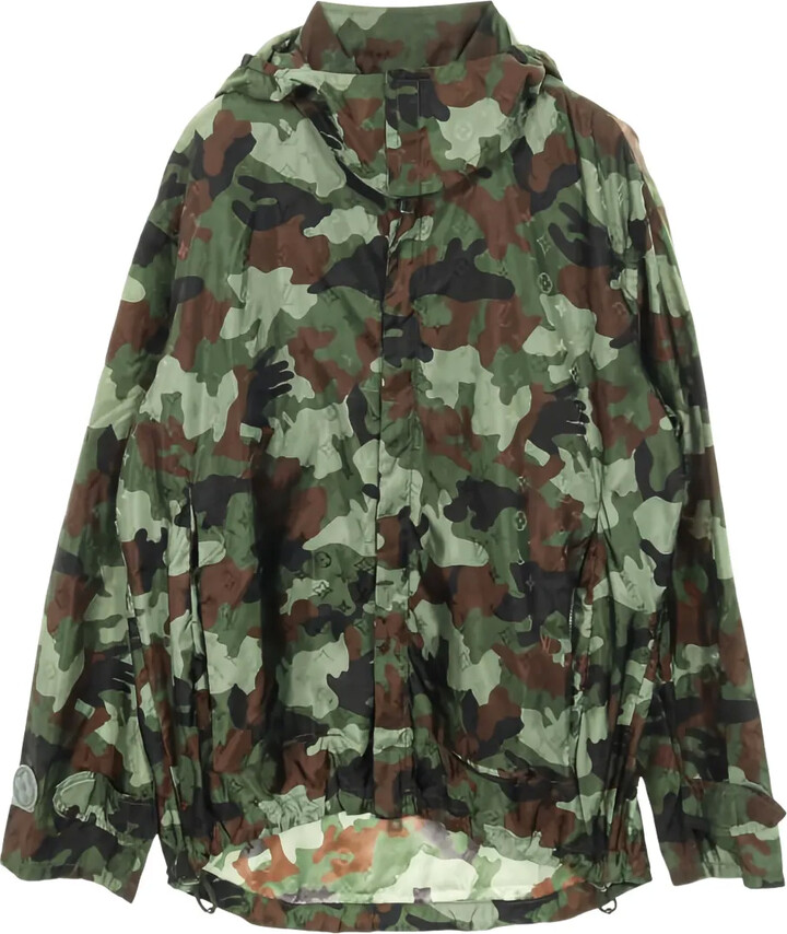 Louis Vuitton Pre-Owned 2000s Camo Hooded Windbreaker
