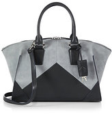 Thumbnail for your product : Narciso Rodriguez Claire Leather & Suede Zip Satchel