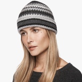 Thumbnail for your product : James Perse Chunky Cashmere Stripe Beanie