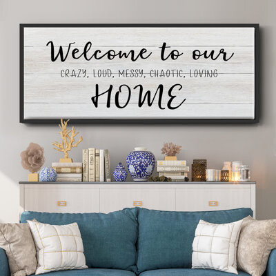 Wexford Home Welcome to Our Home- Framed Canvas