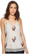 Thumbnail for your product : Romeo & Juliet Couture Beaded Floral Embroidered Tank Top