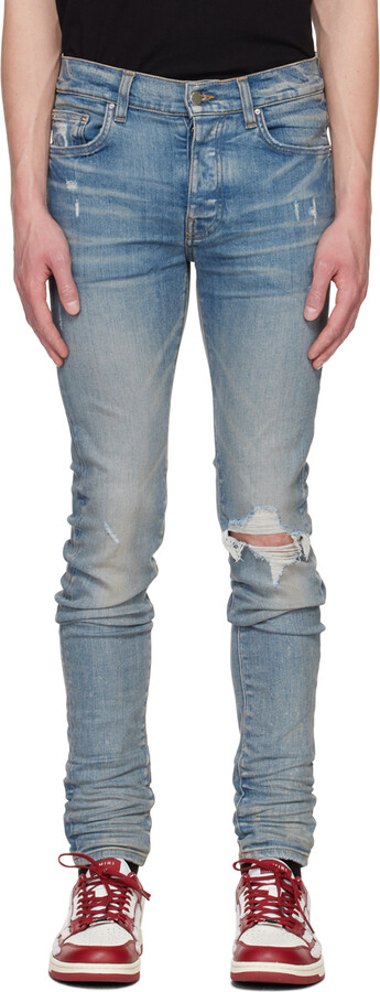 Amiri artist broken jean