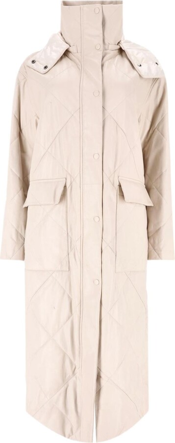 Massimo Dutti Limited Edition Quilted Leather Coat