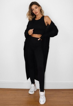 black maxi sweater
