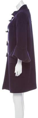 Sacai Knee-Length Wool Coat