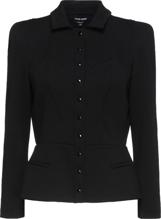 Armani Suit Jacket Black ShopStyle