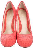 Thumbnail for your product : Fendi Suede Round-Toe Pumps