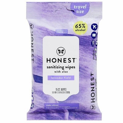 The Honest Company Alcohol Hand Sanitizing Wipes - Lavender Field - (Select Count)